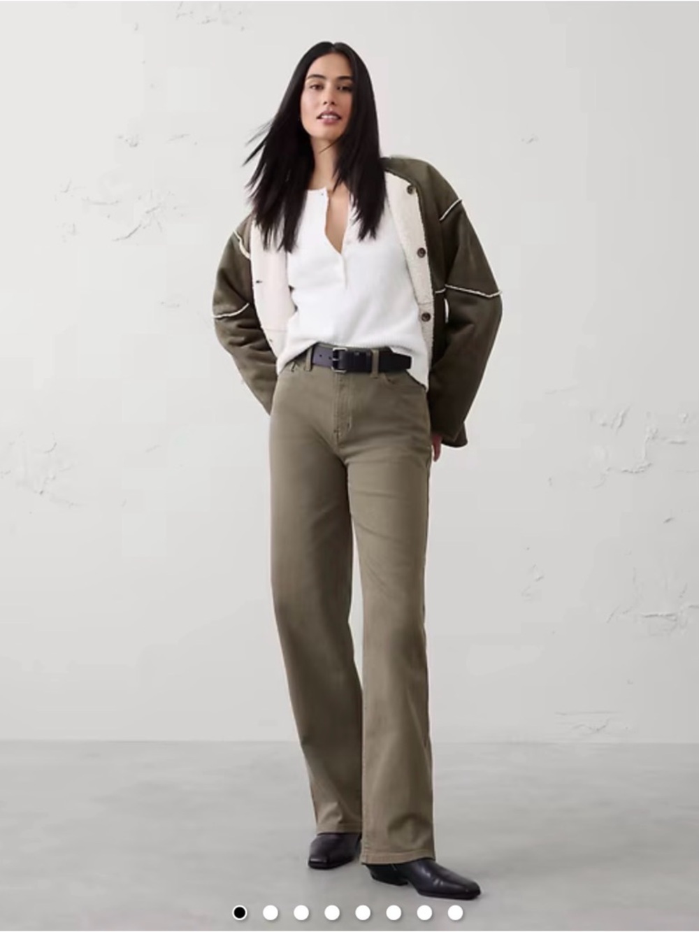 Banana Republic High-Rise Straight Leg Jeans